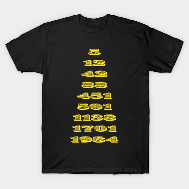 SIGNIFICANT NUMBERS T-Shirt by KARMADESIGNER T-SHIRT SHOP